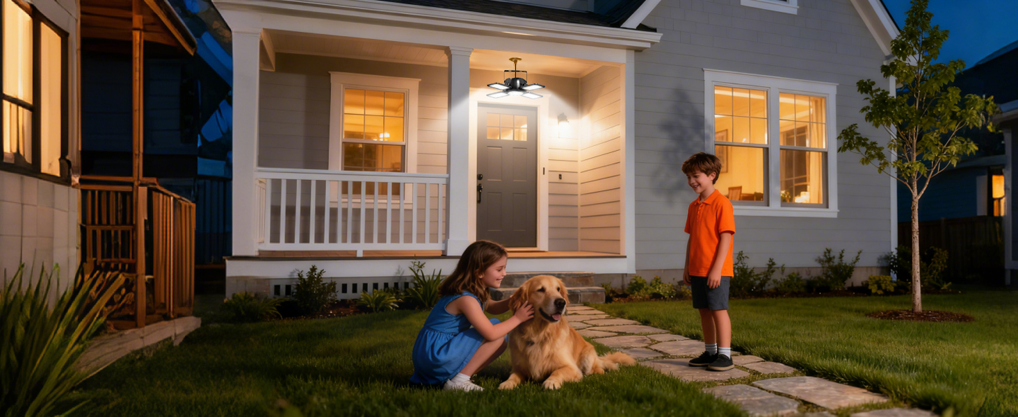 solar porch light