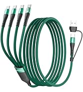 SIQIWO 2 Pack 4ft Multi USB C Cable,4 in 2 Braided USB A/C to USB C Splitter Charger Cord with 4 ...