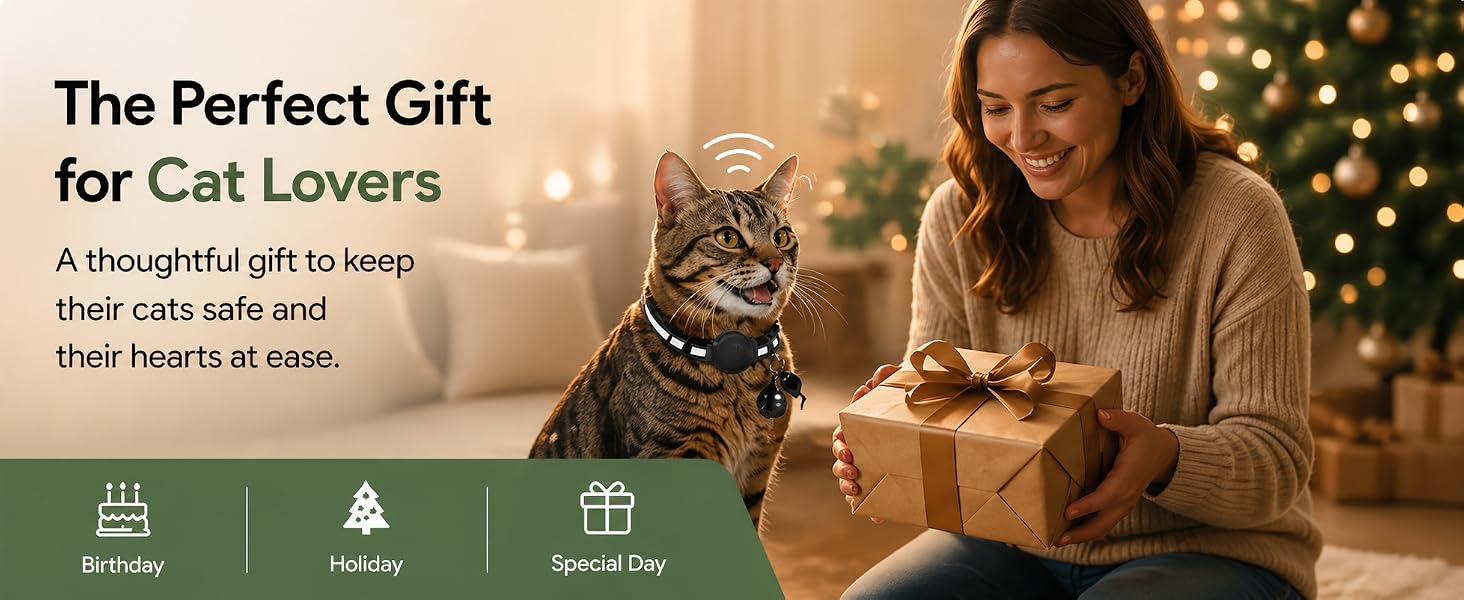 Pet Tracker,GPS Collar for Cats