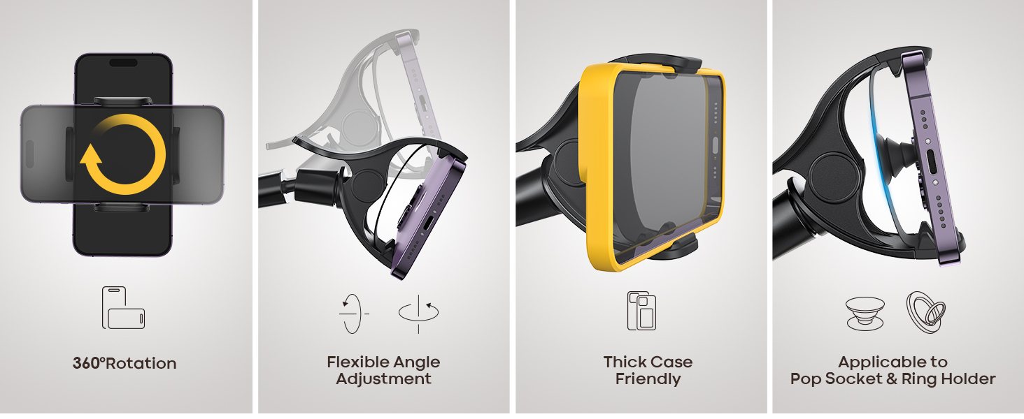 Lamicall Gooseneck Phone iphone Holder Bed mount headbroad