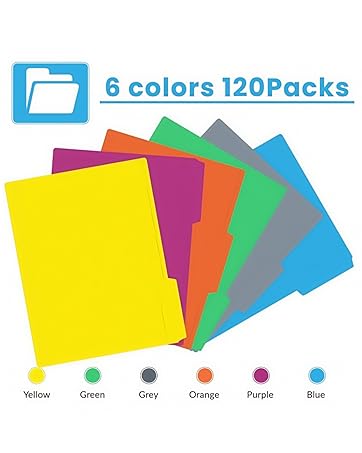 colored file folders