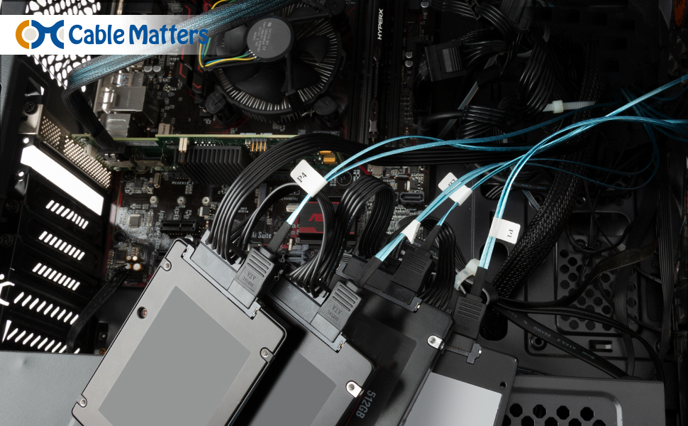 HD Mini-SAS 8643 to 4 x SATA Cable
