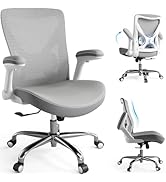 Ergalithic Home Office Ergonomic Chair-Computer PU Leather X-Shaped Desk Chair-Gaming Chair with ...