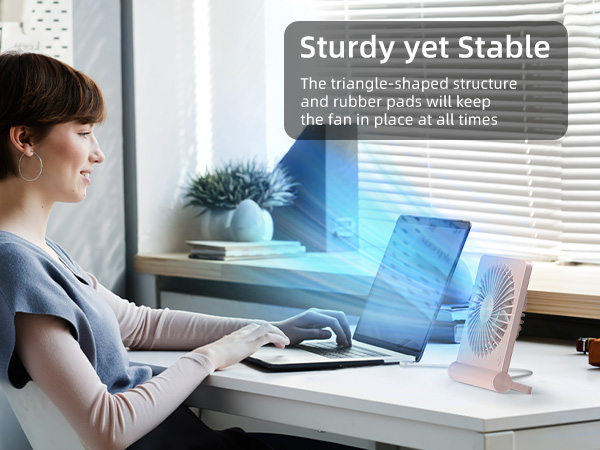Koonie USB Fan, Strong Wind Ultra Quiet Small Desk Fan