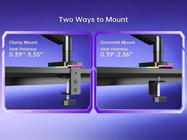RGB Monitor Stand with usb hub