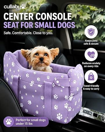 small dog console car seat