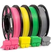 Pla Filament 1.75mm Bundle, PLA Plus 3D Printer Filament, PLA PRO Dimensional Accuracy +/- 0.03mm...