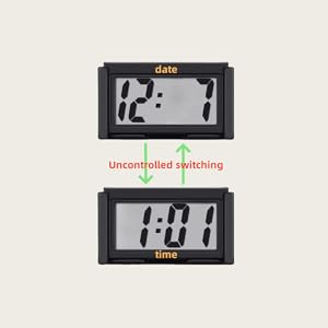 clock digital small battery operated clocks desk car mini alarm travel magnetic wall bathroom