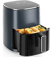 Sweetcrispy Air Fryer 6QT with Window, Square Airfryer Oven 12-in-1 for Family, 400°F Rapid Air C...