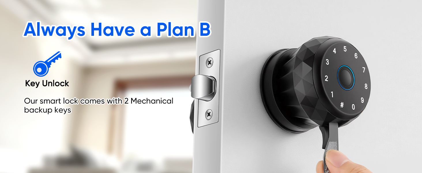 Smart Door Knob Fingerprint Door Lock