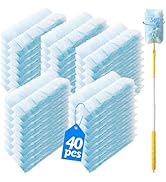 Senowi 40 Count 360° Heavy Duty Duster Refills Compatible with Swiffer,Large Size-Extra Thick Dis...
