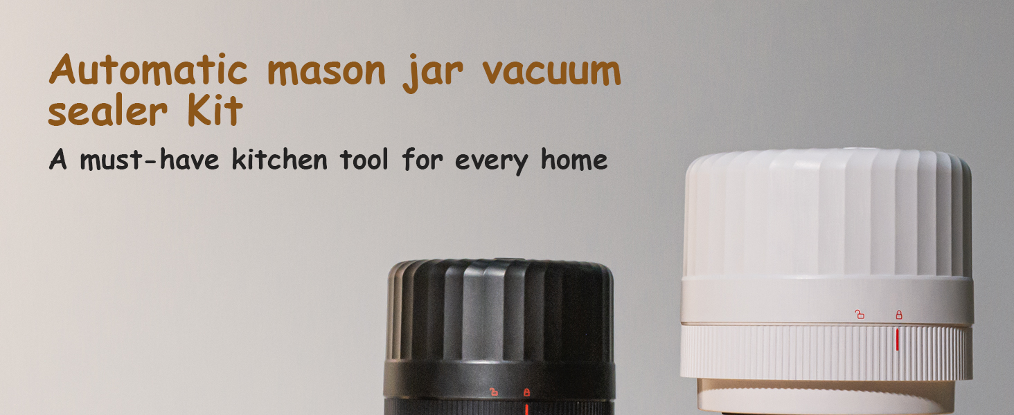 Mason jar vacuum sealer