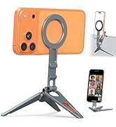 VRIG MG-34 Magnetic Mini Tripod for iPhone, Aluminium Alloy Foldable Phone Tripod Stand for Desk/...