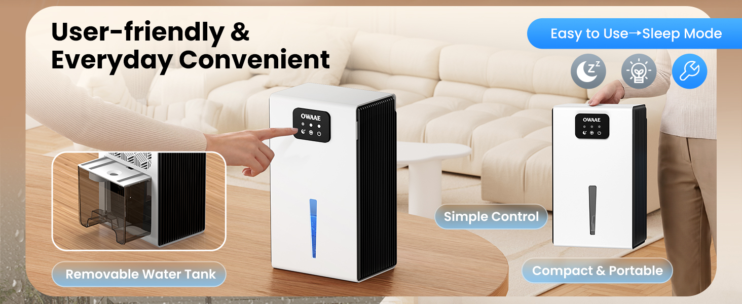 user friendly dehumidifier