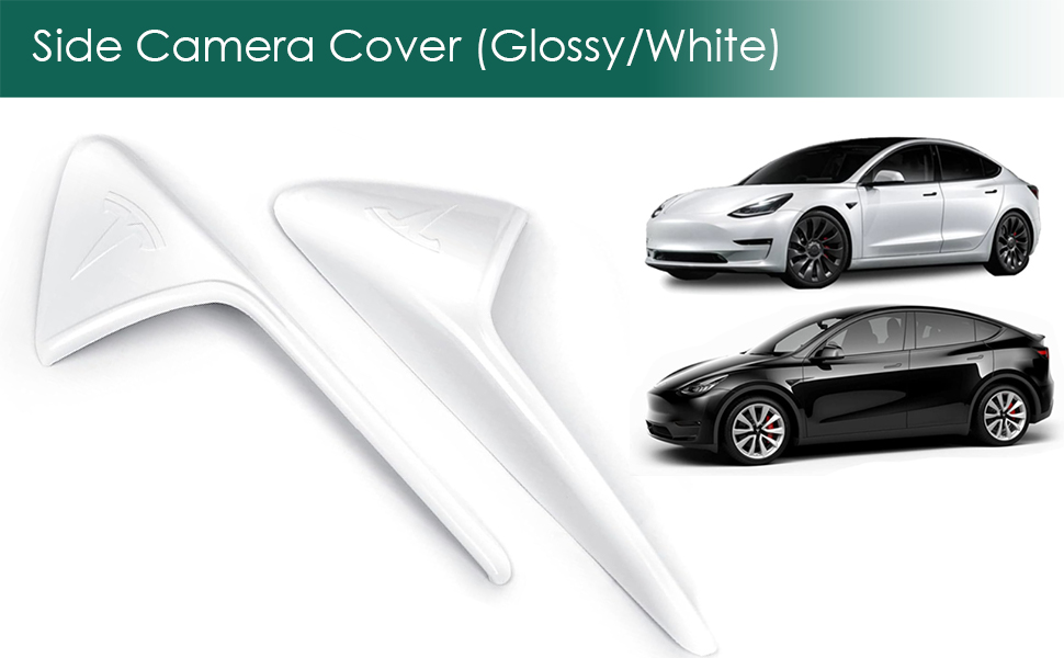 Side Camera Cover Glossy White