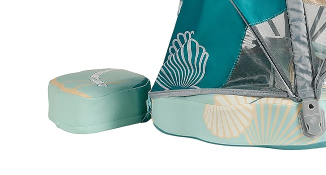 HECCEI Add Tail Newest Shell Mambobaby Baby Swim Float with Canopy