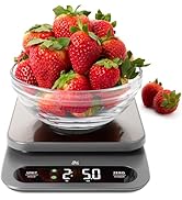 Greater Goods Digital Food Scale for Kitchen &amp; Baking, 10kg/22lb High-Capacity Weight Scale with ...