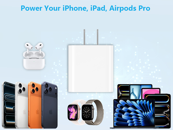 MFi Certified 2Pack 20W USB C Power Adapter Type C Wall Charger Block iPhone Charger Fast Charging