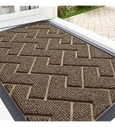 OLANLY Front Door Mat Indoor Outdoor Entrance, Waterproof All-Season, All-Weather Welcome Doormat...