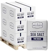 Bulk Kosher Fine Sea Salt for Commercial Use, Food Grade Non-Iodized with No Additives, Pure &amp; Un...