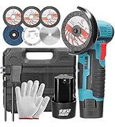 Angle Grinder Cordless, Hancaner Mini Angle Grinder 12V 19500rpm, Handheld Electric Angle Grinder...