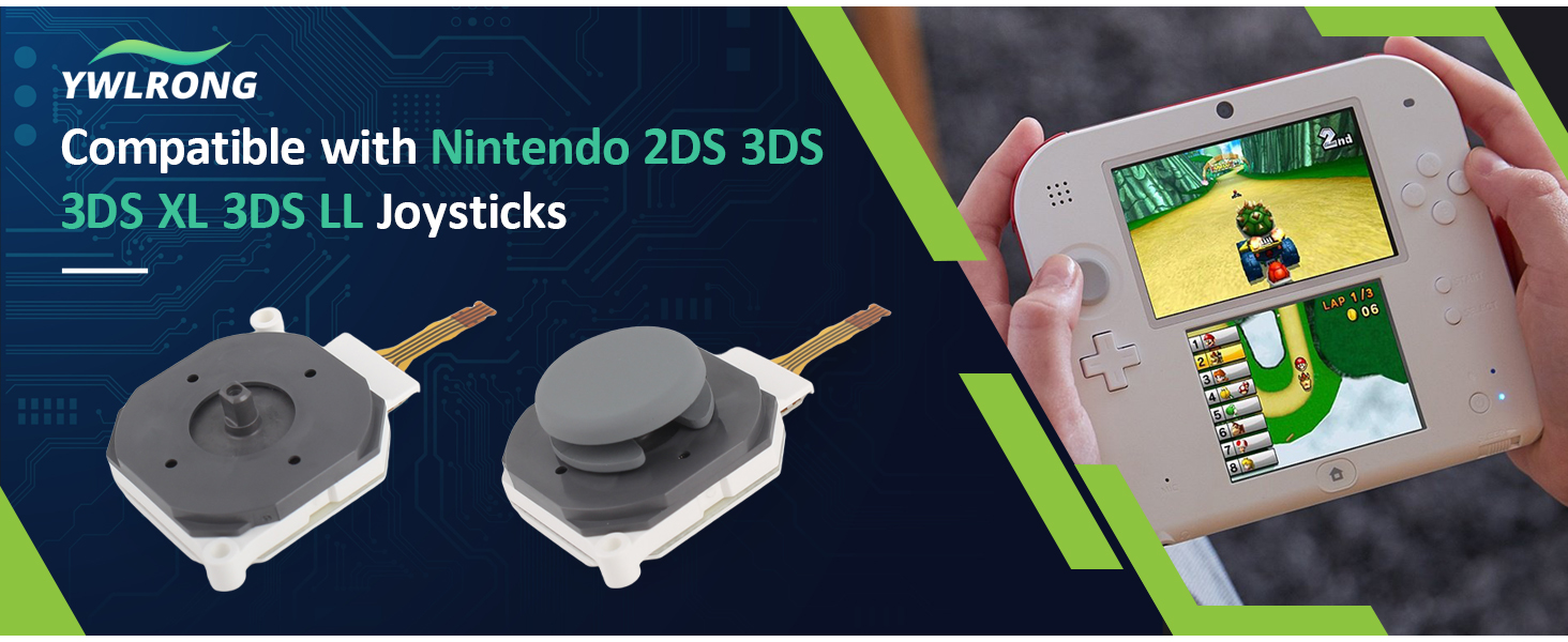  for Nintendo 2DS 3DS 3DS XL 3DS LL joystick replacemen