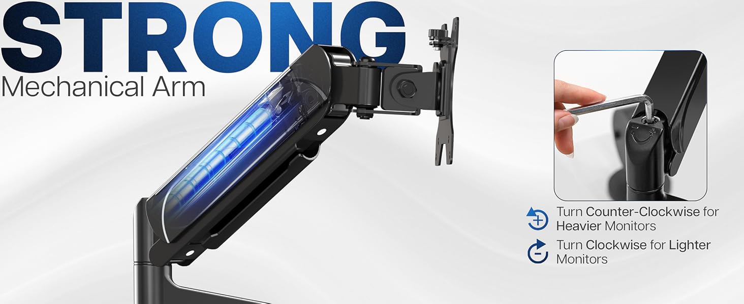 dual pneumatic arm mount