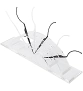 Lashes Display Rack, Clear Stand False Eyelashes Display Sticks Ergonomic 6pcs Sticks Washable Mu...