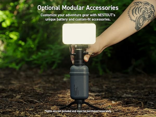 optional modular accessories for additional purchase