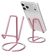 HZZADZXW Metal Cell Phone Stand for Desk, Cute One-Piece Phone Holder, Stable Desktop Display Doc...