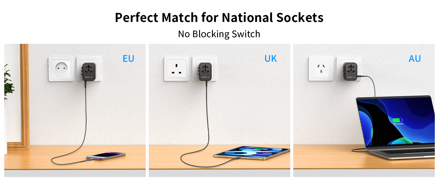MOMAX International Plug Adapter