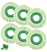 6 Pack Spin Mop Head Replacement Compatible with Libman ?????????????? Spin Mops System,Easy to I...