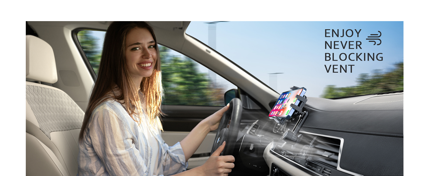 hands free phone holder car