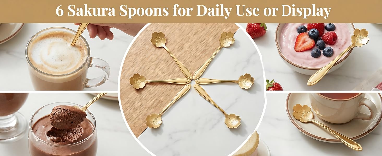cherry blossom spoon