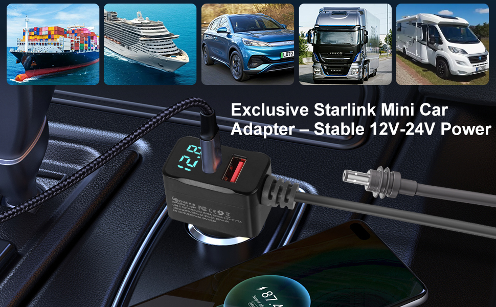 Premium Starlink Mini Car Adapter - Reliable Power for On-The-Go Connectivity?