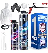 ixirpro Spray Foam Insulation Kit (1 PK Kit-26.46oz) Expanding Sealant, Closed Cell Spray Foam He...