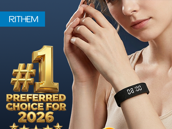 Vibrating Alarm Clock Silent Wristband for Heavy Sleepers Battery Wrist Watch Bands for Deaf Loud