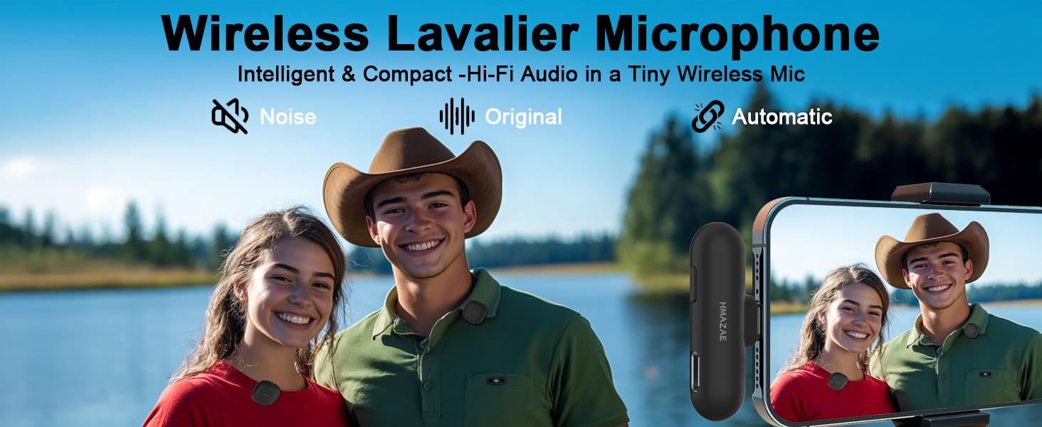 Wireless Lavalier Microphone for iPhone