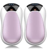 JIJ Rechargeable Hand Warmers 2 Pack - 8000mAh Electric Hand Warmers, Instant 2s Heating, 3 Heat ...
