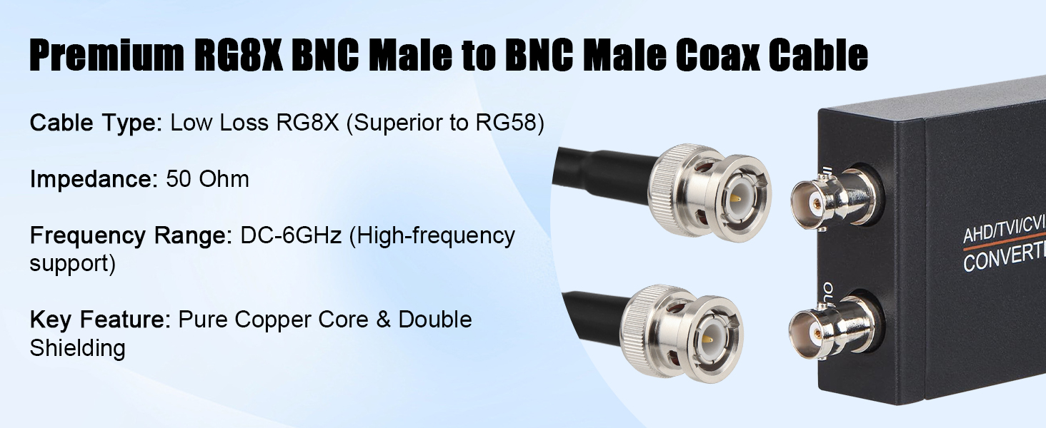 RG8X BNC Extension Cable