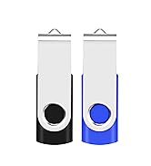 2GB USB Flash Drive 2-Pack EASTBULL USB 2.0 Drive Swivel USB Stick Memory Stick Metal Pen Drive (...