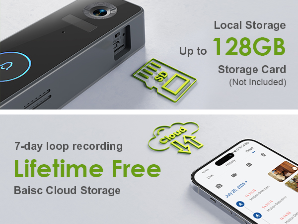 doorbell camera wireless no subscription