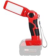YEX-BUR LED Work Light Torch for Milwaukee m18 18v Battery 12W 1000LM Flashlight with USB-A Charg...