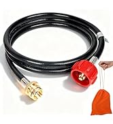 Propane Hose Adapter 1lb to 20lb Converter kit for 5 lb to 40 lb 6 FT Propane Tank Hose Adapter f...
