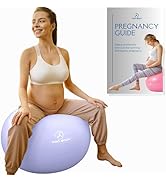ProBody Pilates Birthing Ball - Pregnancy Ball Exercise for Labor with Book, Yoga Ball for Pregna...