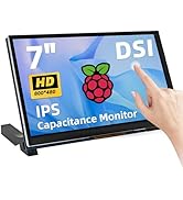iPistBit 7 Inch Raspberry Pi Monitor Touchscreen, 800x480 DSI IPS Display, 5-Point Touch Capaciti...