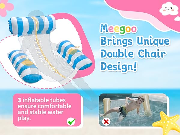 Meegoo 2 Pack Pool Lounge Chairs