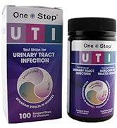 One Step UTI Test Strips, 100 Strip Tub, 3-in-1 Parameter Tests for Women, Men &amp; Kids, Urinalysis...