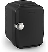 CROWNFUL Mini Fridge, 4 Liter/6 Can Portable Cooler and Warmer Personal Fridge for Skin Care, Cos...