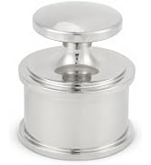 Stainless Steel Leather Press Tool, Metal Paperweight, Easy to Hold Silver Heavy Weight Leather W...